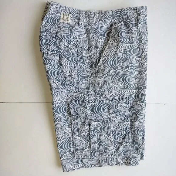 AKOO Brand Cargo Utility Shorts Rip Curl Waves Skateboard Grunge Mens Size 38 - Picture 3 of 11
